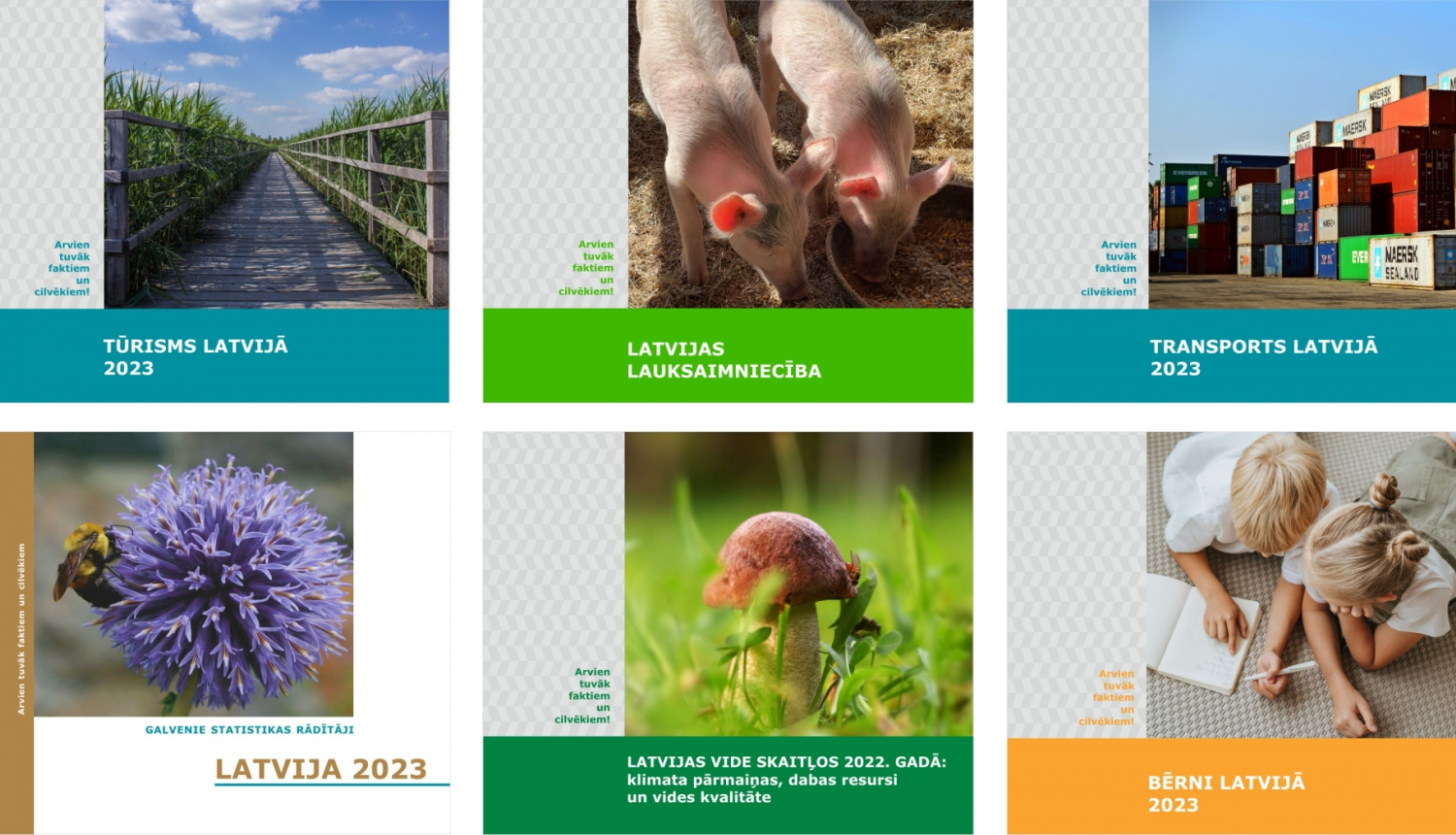 Kolāža ar 2023 gada publikāciju vāka attēliem
