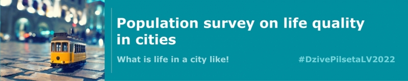 Illustrative banner of the population survey on the quality of life in cities