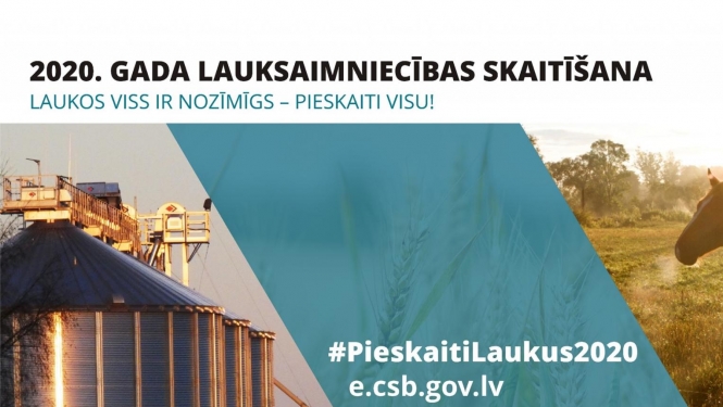 Lauksaimniecības skaitīšanas plakāts