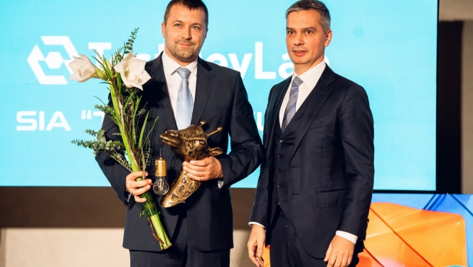 Attēlā Atis Mertens, SIA “TestDevLab”, Raimonds Lapiņš, CSP priekšnieks