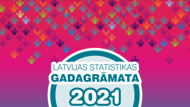 Publikācijas "Latvijas statistikas gadagrāmata, 2021" pirmais vāks