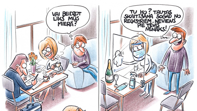 Karikatūra par tautas skaitīšanu