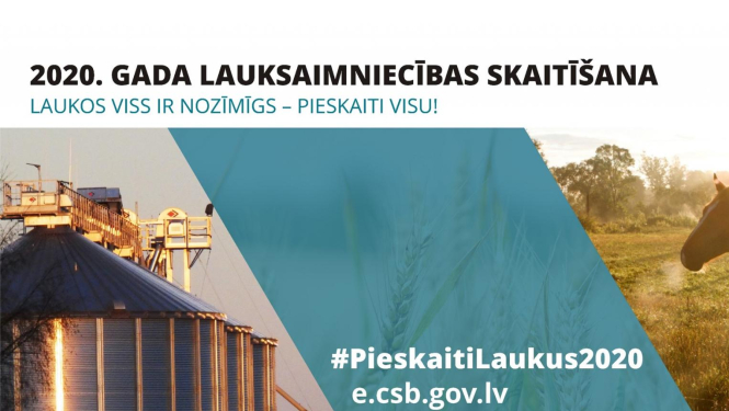 Lauksaimniecības skaitīšanas plakāts