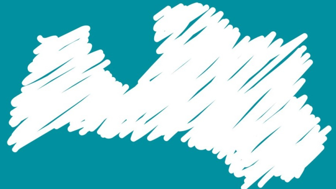 Attēls ar baltu Latvijas kontūru