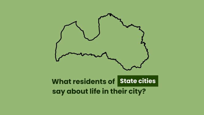 Picture with English caption about Quality of Life in LV cities