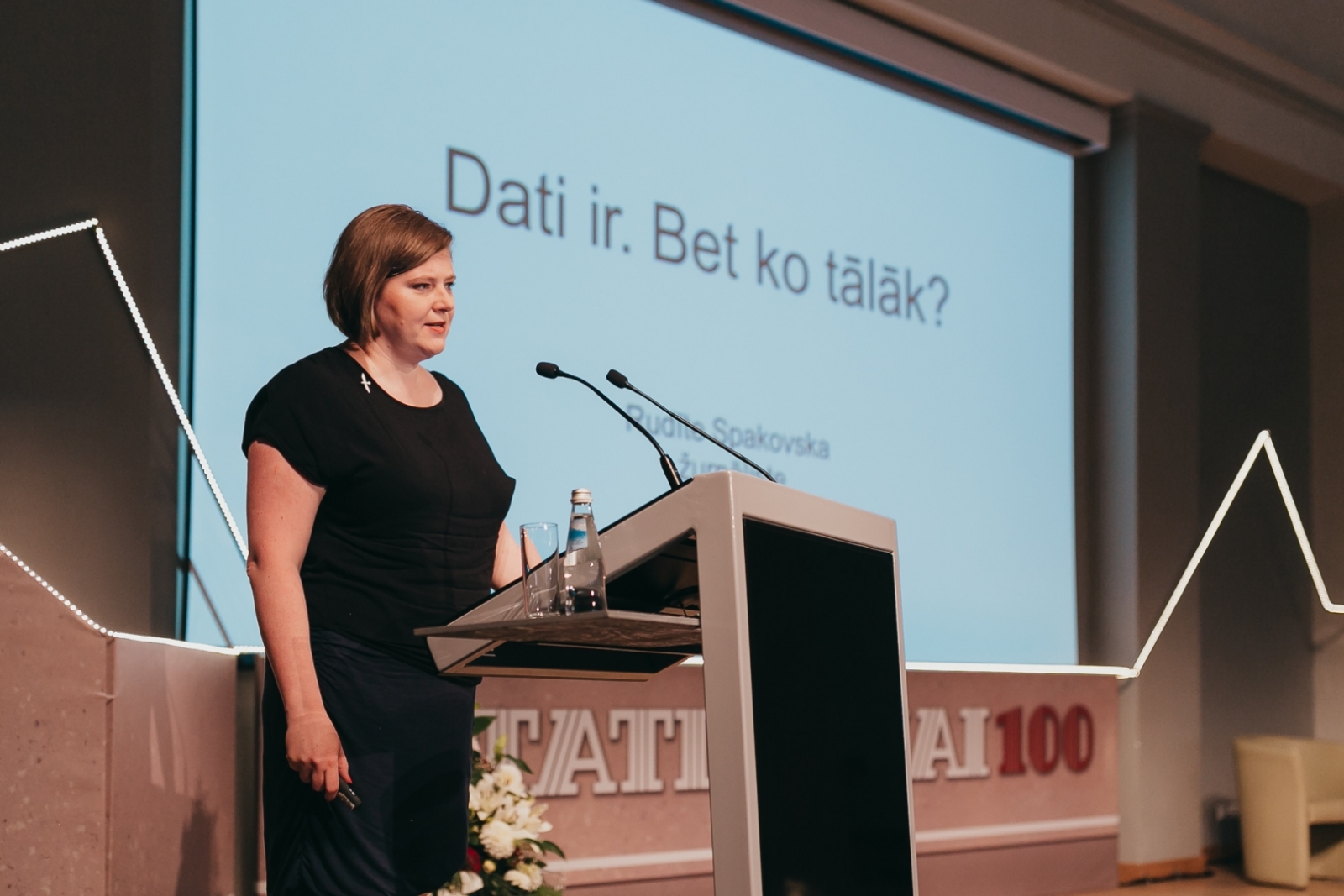 Rudīte Spakovska, Latvijas Televīzijas žurnāliste konferencē "Ar skatu nākotnē – statistika modernai sabiedrībai"