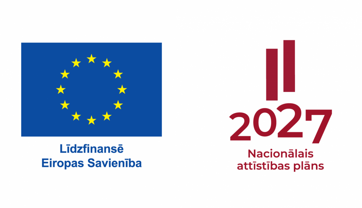 Projekta logo ar ES un NAP karogiem