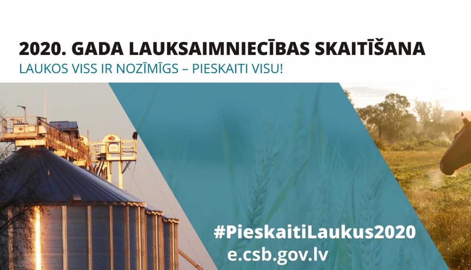 Lauksaimniecības skaitīšanas plakāts